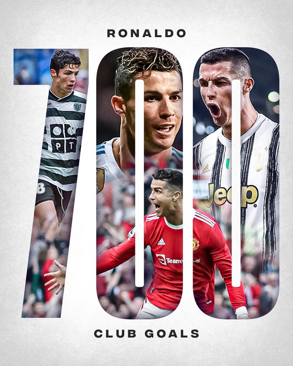 Cristiano Ronaldo's 700th club goal of career leads Manchester